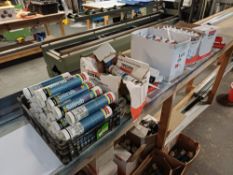 Large quantity of Soudal silicone cartridges (various colours)