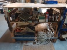 Timber-framed workbench