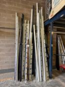 Qty of UPVC trim / profile to wall rack