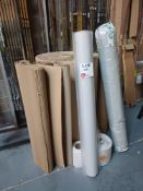 Quantity of various packaging materials to include corrugated cardboard and shrink film etc.
