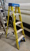 Werner 4-tread fibre glass step ladder