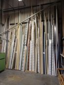 Quantity of various UPVC profile stock including sills, ONS and bay covers