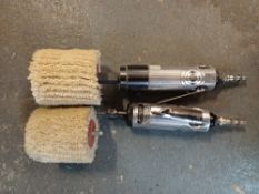 2 x GATX pneumatic polishing guns