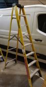 Youngman 7-tread fibre glass step ladder