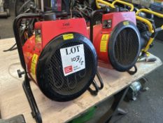 Two Clarke 7003 electric heaters (240v)