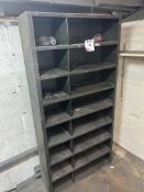 Metal shelving unit, 4-drawer filing cabinet, 2 personal lockers