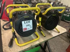 Two Stanley space heaters (240v)