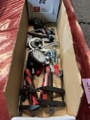Contents of box to include various tooling clamps etc, as lotted