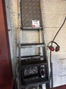 4 tread steel frame ladder and 8 tread steel frame ladder