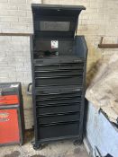 Sealey Superline Pro Black edition mobile 2-tier tool chest and trolley with 9-drawer and lift up