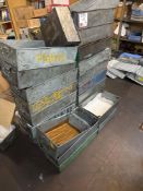 Twenty metal parts tote boxes