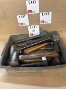 Contents of box to include various lump hammers