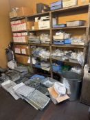 Contents of 2 racks to include various steel and stainless steel finished parts - as lotted