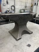 Bench top cast iron anvil, approx. 330 x 90mm