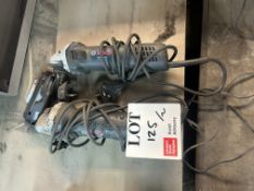 Two Bosch GWS 7-115 Prof 240v angle grinders