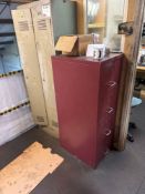 4 drawer filing cabinet with 2 personal lockers