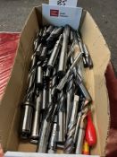 Contents of box to include various CNC machine cutting tools, as lotted