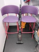 4 x High Bar Chairs & Amazonbasics Vacuum