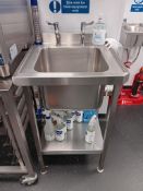 Stainless Steel Sink Unit with Lever Taps (Buyer to disconnect & cap off any connections by a