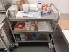 Stainless Steel 3-Tier Trolley – Purchased 2024 for £301.20