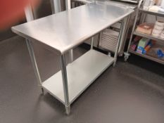 Stainless Steel Approx. 4ft Preparation Table with Undershelf