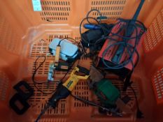Qty of assorted power tools incl. Kennedy Model EAW160 welder. CRATE NOT INCLUDED