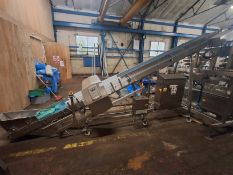 Stainless steel belted conveyor with CEIA Metal Detector