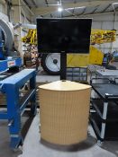 Samsung TV on Stand with tambour corner unit