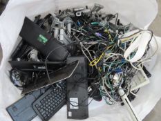 Builders bag of various IT cables etc.