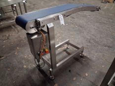 Icon Engineering 3 phase stainless steel rubber belt conveyor