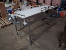 Stainless steel framed interalox series 1100 flat top polypropylene plastic belt conveyor