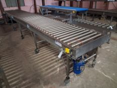 Conveyor Lines LTD powered 110v Conveyor. Dimensions 800 x 6000mm.
