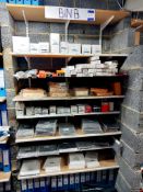 Contents of 'BIN B' rack containing assortment of various filters (air, oil etc)