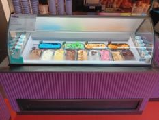 ISA Gel Eco Bermuda 13 LX RV TB Serve Over Mobile Ice Cream Display Freezer - Serial Number