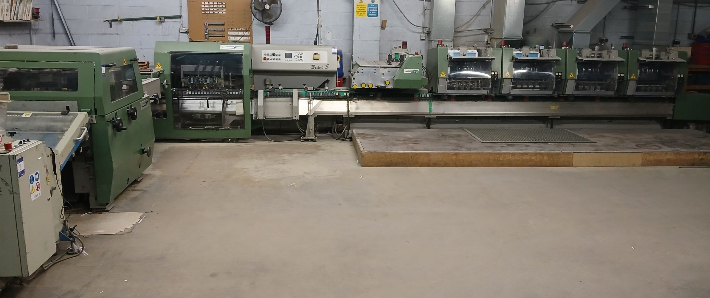 The Assets of an Established Print Finishing Company to include Muller Martini Bravo S Stitching Line, Schneider Senator Guillotine etc.