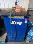 Kreg DK1100 Single Spindle Pneumatic Pocket Hole Machine, Date 5/9/13, Model DK1100 TP/FP, SN 670371