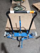 Tuff 1000kg Hydraulic Single Scissor Lift Table, Model TG100, Max Height 1380mm, Year 2020, SN 20098