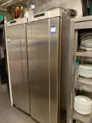 Gram F410RGC6N Stainless Steel Upright Freezer (2017) – Located in Basement