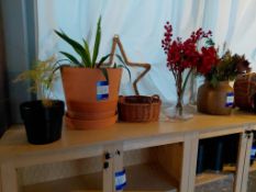 Plant Displays and Wicker Baskets