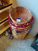 Quantity of Wicker Shopping Baskets, 2x Panettone Tins and Quantity of Paneangeli Raising Agent