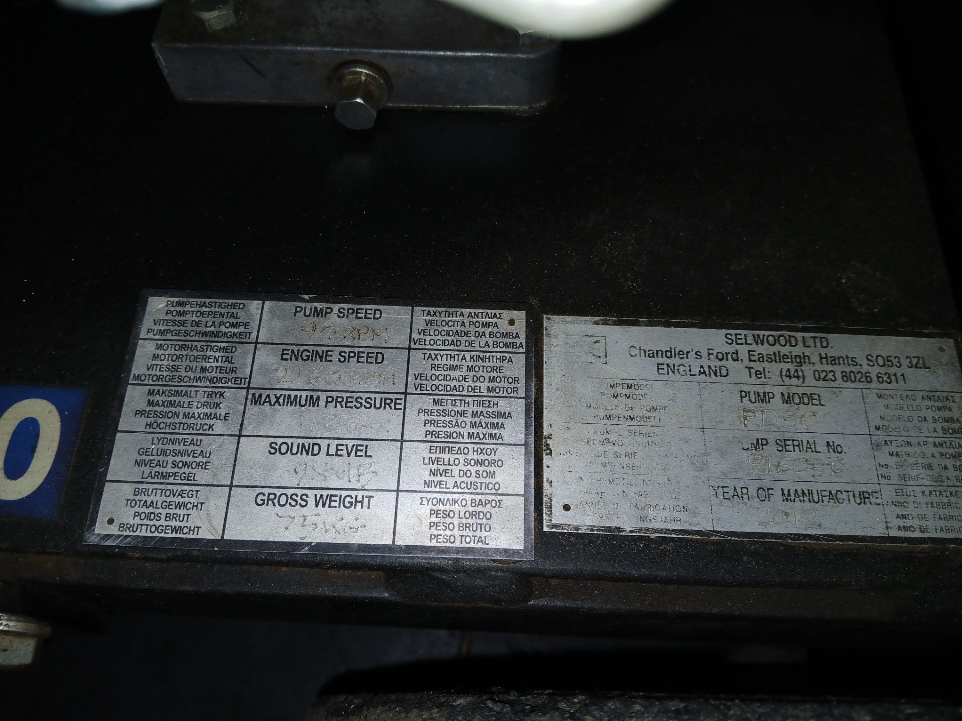 Selwood Simplite PD50 water pump with Honda GX120 petrol power unit - Image 6 of 6