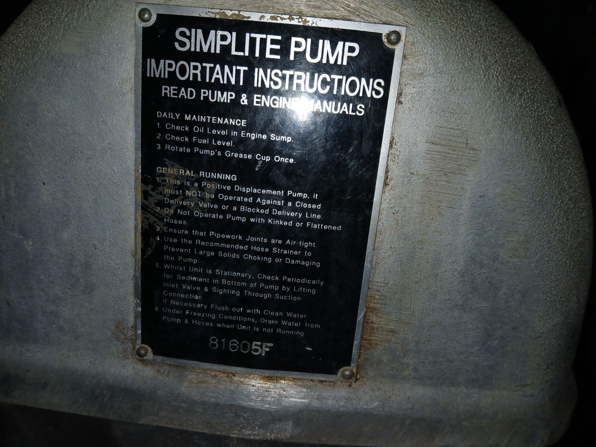 Selwood Simplite PD50 water pump with Honda GX120 petrol power unit - Image 4 of 6