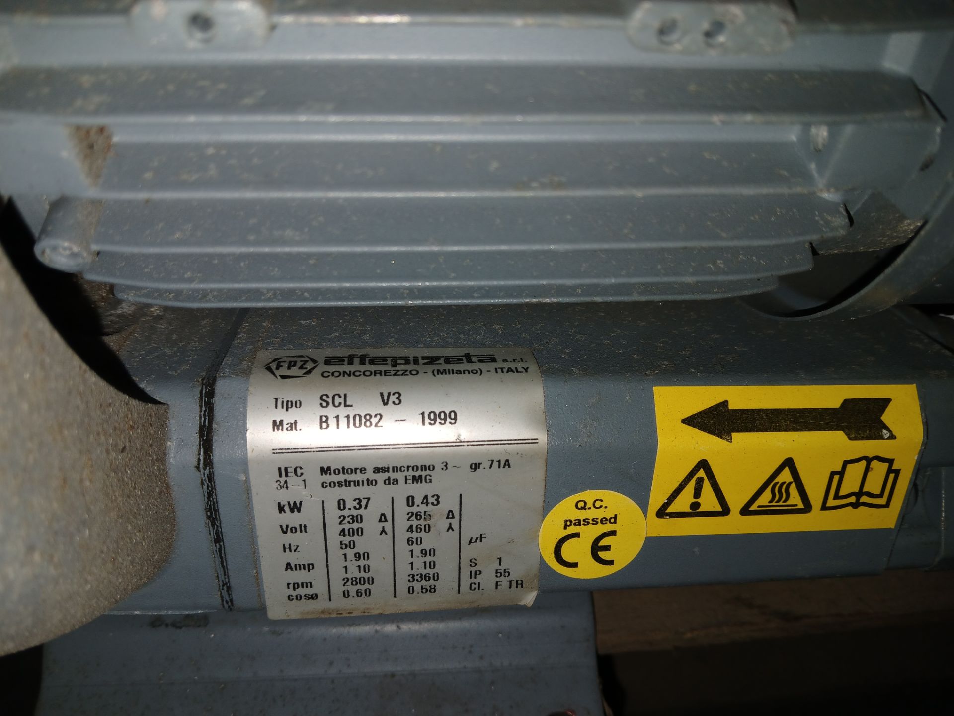 FPZ SCL V3 SC blower/vacuum, 3 phase, 0.37kW motor - Image 3 of 3