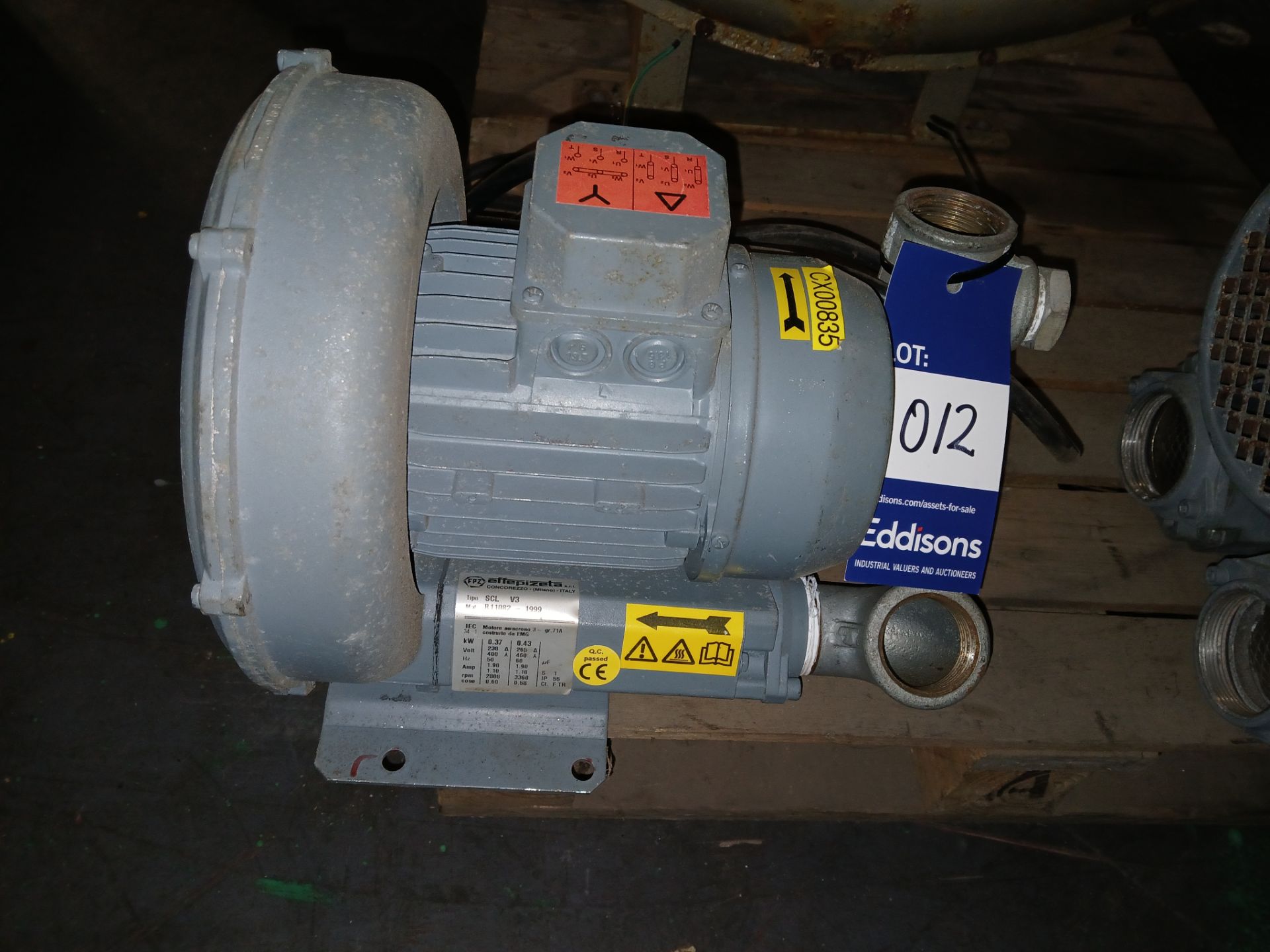 FPZ SCL V3 SC blower/vacuum, 3 phase, 0.37kW motor
