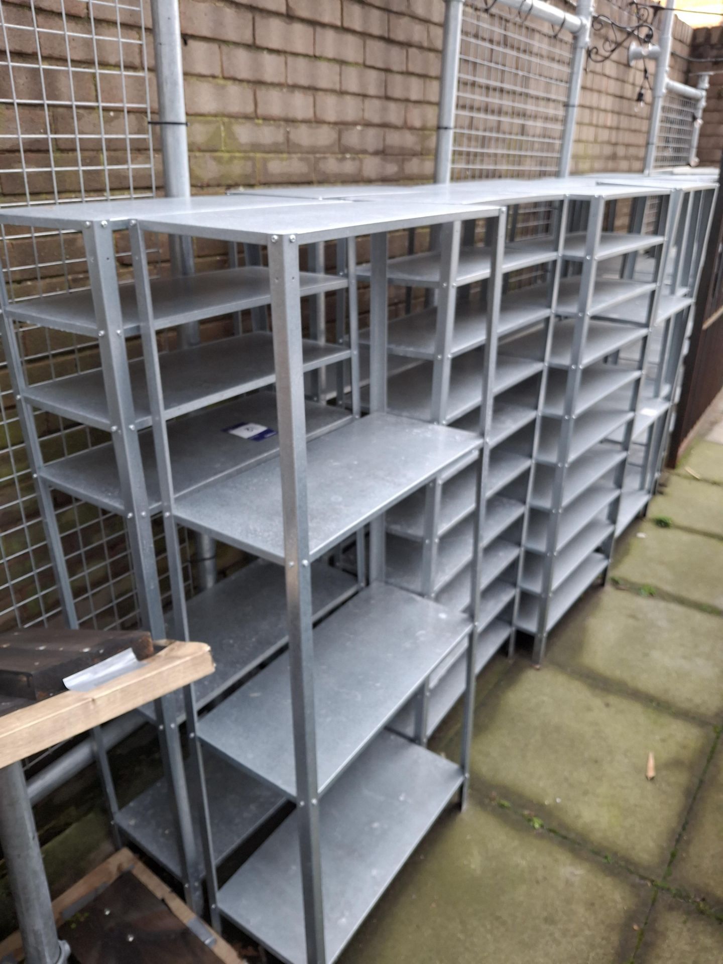 16 Bays of Metal Shelving