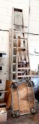 2 Various ladders and trolley