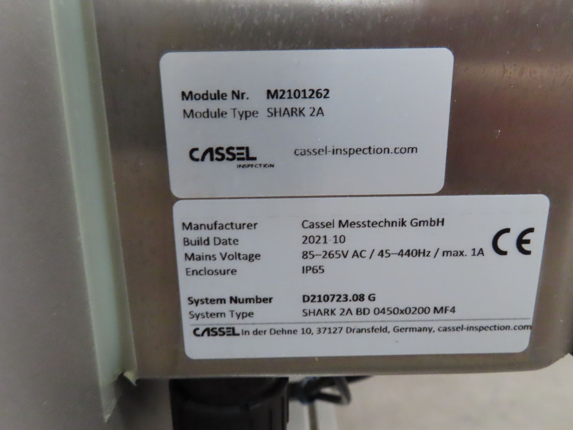 Cassel BD450 x 200 Aperture Metal detector with conveyor - Image 10 of 18
