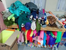 Various fabrics to bench & tutu netting