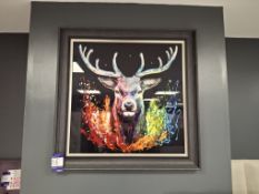 Deer framed wall art rrp. £199.95