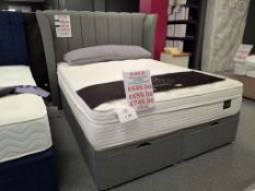 Soper the Elegance 2000 soft 5ft kingsize mattress with end lifting ottoman base and Newry